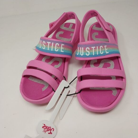 Justice SANDAL. Girls size 4. NWT. BEAUTIFUL PINK. - Picture 2 of 11